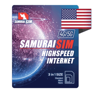 Samurai SIM ซิมเน็ต อเมริกา เน็ตไม่จำกัด ดาต้ารายทริป 10-30GB